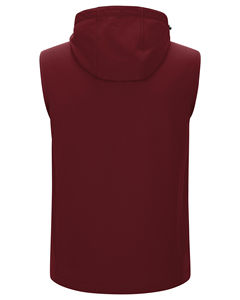 เสื้อกั๊กบุใยสังเคราะห์แบบมีฮู้ดสำหรับผู้ชายไซส์ใหญ่ ระบายอากาศได้ดี น้ำหนักเบา บุผ้านวม ซิปกระเป๋า ใส่กันหนาว อุ่นสบาย ผลิตจากโพลีเอสเตอร์ - Product Image 6