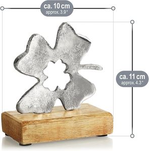 Nouvelle Arrivée : Décoration de Noël en Aluminium et Bois Faite à la Main, Accent Festif pour Table et Cadeaux - Product Image 2