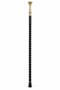 Handmade <b>Wooden</b> Walking Stick Brass Handle Foldable 3-Section Hiking Cane Portable Outdoor Trekking Staff - Product Image 2
