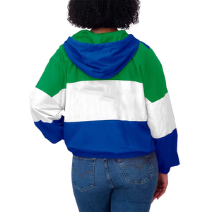 Veste coupe-vent zippée en nylon vintage style streetwear années 80-90, survêtement sport années 90 - Product Image 5