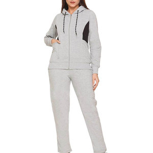 Conjunto Deportivo para Mujer, Chaqueta con Cierre Completo y Pantalones Jogger, Ropa Deportiva Informal, Proveedor Mayorista, OEM, ODM - Product Image 1