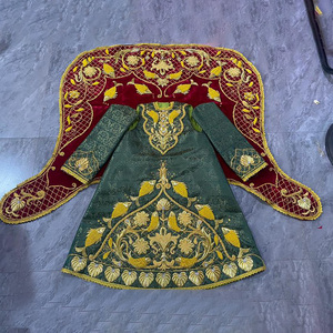 กระโปรงกำมะหยี่ปักลายพิเศษ Trousseau Mary Most Holy Queen สีทองอร่าม สำหรับงานเลี้ยง ซึมซับเหงื่อ แห้งเร็ว ฉลองครบรอบ 25 ปี - Product Image 6