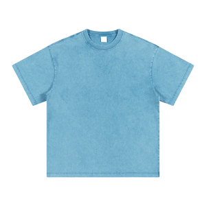 Artist Industry Vintage Acid Wash T Shirt Oversized Heavyweight Cotton Faded Blank Streetwear Front Customizable - Product Image 5