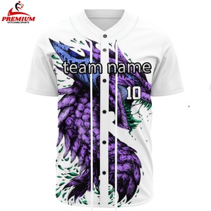 Nouvelle arrivée, maillot de baseball personnalisé en sublimation, tissu léger et doux, coupe confortable, respirant - Product Image 3