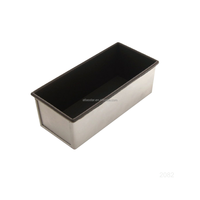 ATLAS STAR Moule à pain rectangulaire en aluminium noir avec revêtement antiadhésif en PTFE, 385 g, sans couvercle, compatible four et lave-vaisselle, ustensile de cuisson