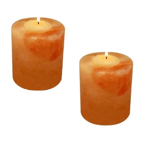 OEM Decorative Hand Crafted Nature Stone <b>Candle</b> Holder Rock Tea Light Himalayan Salt <b>Crystal</b> <b>Candle</b> Holder - Product Image 2