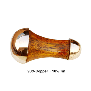 Masseur pour le visage et les pieds Kansa Wand, bienfaits ayurvédiques du bronze - Restauration de l'éclat grâce à la détoxification, massage Gua Sha pour le visage - Product Image 5