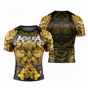 เสื้อรัดกล้ามเนื้อแขนสั้นสำหรับต่อสู้ ออกแบบลายกราฟิกได้ตามต้องการ สำหรับ MMA BJJ เล่นเซิร์ฟ ออกกำลังกาย ขายส่ง - Product Image 6