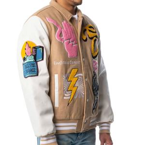 2025 nueva llegada chaqueta personalizable Letterman Premium botón clásico Vintage béisbol personalizado Varsity chaqueta logotipo personalizado - Product Image 2