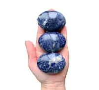 Удивительный кальдалитовый кристалл, пальмовые камни Премиум-Качества, лечебный кальдалитовый камень, оптовая продажа, синий кальдалитовый камень, камень рейки