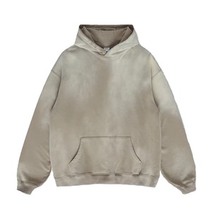เสื้อฮู้ดดี้โอเวอร์ไซส์ผ้าฝ้ายเฟรนช์เทอร์รี่เนื้อหนา ย้อมสีแบบไทได ล้างสีแบบวินเทจ ปักลายตามสั่ง พร้อมโลโก้สีตามสั่งสำหรับผู้ชาย - Product Image 3