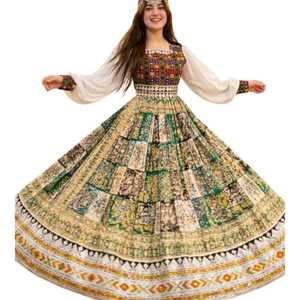 Robe de mode bohème traditionnelle sur mesure, en coton doux, fournisseur en gros, OEM, robes décontractées afghanes - Product Image 1