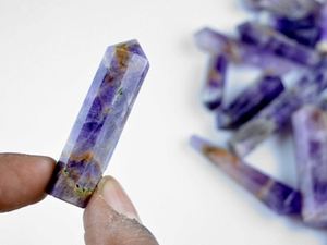 Vente en gros de mini-tours de cristal d'obélisque en labradorite naturelle pour la décoration, les cadeaux et la guérison - Product Image 4