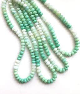 Perles de boule en opale bleue naturelle, 1 brin, pierres précieuses naturelles pour la fabrication de bijoux fins - Product Image 6