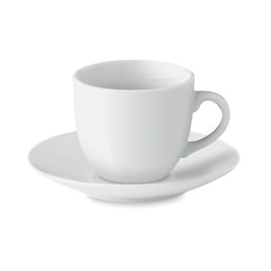 Tazza e piatto Espresso promozionale da 80ml per tazze da tè e piattini - Product Image 1