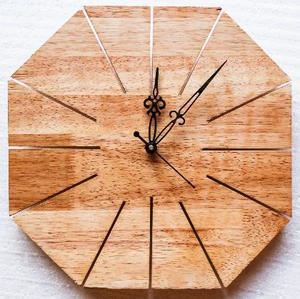 Decorative Wooden <b>Wall</b> <b>Clock</b> <b>Vintage</b> Farmhouse Style - Product Image 2
