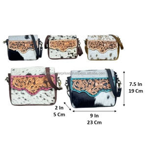 Bolso Bandolera de Cuero Personalizado Hecho a Mano para Mujer, de Piel Genuina de Vacuno con Pelo, Bolso de Moda - Expo de Marzo - Product Image 2