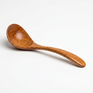 Espátula Ranurada de Madera de Teca Sólida de Grado Alimenticio, Utensilio de Cocina Hecho a Mano, Herramienta de Chef Premium Balinesa Antiadherente - Product Image 1