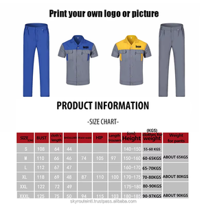 Haute qualité hommes printemps automne combinaisons antistatiques vêtements de travail respirants avec multi-poches Construction atelier uniformes costume - Product Image 6