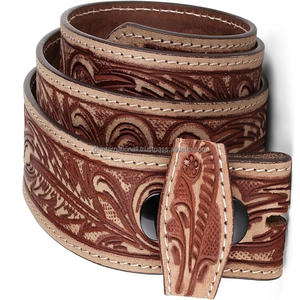 High Quality Hand Tooled Western Leather <b>Belts</b> Cowhide Leather for Men <b>Women</b> Unisex Handmade Western Style Floral <b>Belts</b> - Product Image 1