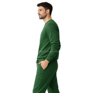 Conjunto de Ropa Exterior de 2 Piezas RTP Cozy Samavia para Hombre, Tejido Waffle Pique de Poliéster/Algodón, 300gsm, Transpirable, Estilo Europeo Personalizado - Product Image 3