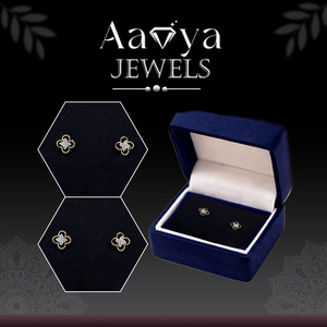 Pendientes de Diamantes Cultivados en Laboratorio con Certificado Infinity Shine, Joyería de Boda de Oro de 14K para Mujer, Estilo Elegante y Lujoso - Product Image 4