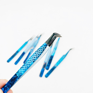 Pinzas para Pestañas Azules de Gran Volumen, con Punta de Fibra de Máxima Resistencia, de Acero Inoxidable de Grado Quirúrgico, Precisión Quirúrgica - Product Image 6