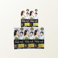 Colorant capillaire pour cheveux gris Yuhan Magic Eco Gray Hair Cover, teinture capillaire auto-appliquable pour la coloration des cheveux à domicile, tinte para cubrir canas