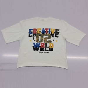 T-shirt à col rond et manches courtes pour homme AL RAFEEQ, imprimé sérigraphié, 100 % coton, coupe classique, longueur courte, respirant - Product Image 1