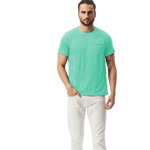 OnCott-T-shirt col rond, manches courtes, col ras du cou, haute qualité, vente à chaud, t-shirts hip-hop en microfibre pour hommes - Product Image 1