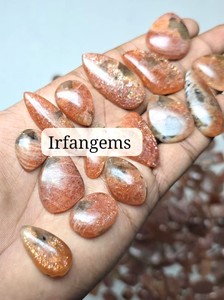 Natural Orange Sunstone Mix Shape Cabochon Polished Loose Gemstone Sunstone Wholesale Lot for Jewelry or Gift to Her Sunstone - Product Image 2