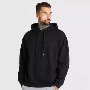 Sweat à capuche d'hiver décontracté à coupe ajustée, style streetwear, avec épaules tombantes, broderie chenille, personnalisable avec logo du fabricant - Product Image 3
