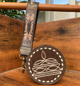 Boot Stitch Suede Leather Crossbody Monedero Cambio Almacenamiento Cartera de viaje Organizador Auricular Lipstick Sling Mujeres Titular de la tarjeta - Product Image 4