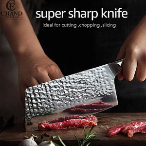 Custom Design High Stainless Steel Eco-Friendly <b>Kitchen</b> Cleaver <b>Knives</b> Ambidextrous Pakka Wood Handle Handmade Tools Stock - Product Image 6