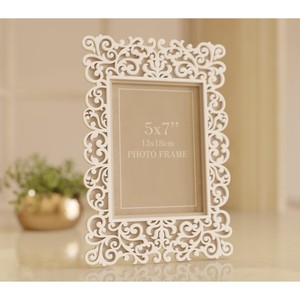 New Arrival Ornate Wooden Photo <b>Frame</b> 5x7 Inch Rectangular Tabletop Vertical Design - Product Image 1