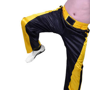 High Quality Custom Lightweight Canvas Kickboxing Muay <b>Thai</b> Boxing Training <b>Trousers</b> NylonCotton - Product Image 3