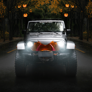 Griglia Anteriore Nera Opaca per Halloween per Jeep Wrangler Rubicon Sahara Sport JK/JKU 2007-2018 - Product Image 5