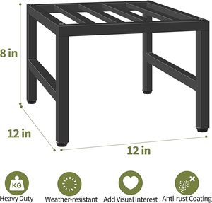 Support de plante en fer écologique et design avec motifs artistiques, idéal pour une décoration intérieure unique et des arrangements de jardin élégants - Product Image 5