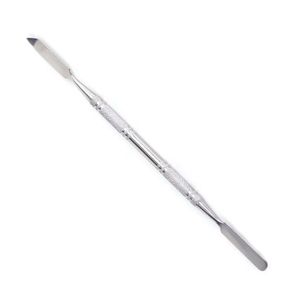 Textured Handle Stainless Steel Cosmetic Spatula Dual Head Foundation Mixing Rod Non Slip <b>Makeup</b> Artist Blending <b>Tool</b> - Product Image 3