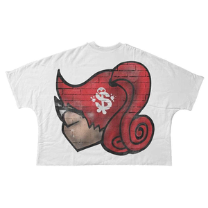 Clothing Factory Premium Heavyweight Oversized Boxy <b>Cropped</b> T-shirt 300gsm <b>Men</b> Boxy Fit Tee With Custom Logo - Product Image 2