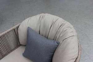 Conjunto de Sofás Contemporáneos para Patio Matia con Cojines, Elegante Estructura de Cuerda y Aluminio para Jardín - Product Image 5