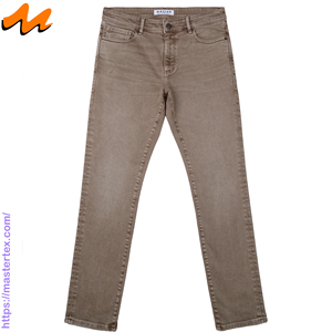 Pantalones Casuales de Corte Slim para Hombre, Color Sólido, Corte Recto, Cintura Media, Spandex/Algodón, Protección UV, Transpirables, para Uso Diario - Product Image 2