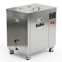 Exbio 25 kg – Broyeur de déchets alimentaires en acier inoxydable avec moteur, système de compostage sans odeur pour le recyclage des déchets organiques des restaurants