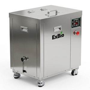 Procesador de Residuos Alimenticios Exbio de 25 kg, Acero Inoxidable, con Motor, Sistema de Compostaje sin Olores para Reciclaje de Residuos Orgánicos en Restaurantes - Product Image 5
