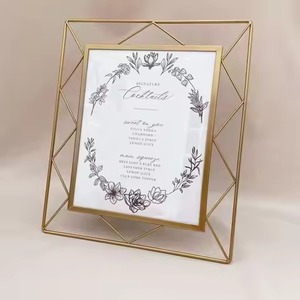 Elegant Interior Style Metal Glass <b>Picture</b> <b>Frame</b> Modern Photo Display Home Decor - Product Image 4