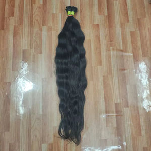 Cabello Humano Virgen de Templo del Sur de la India al por Mayor – Cabello Humano Virgen de Donante Único con Ondas Sueltas a Granel de 16-40 Pulgadas - Product Image 1