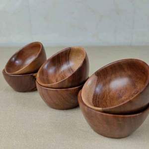 Bol en bois naturel jetable, écologique, résistant à la chaleur, compatible lave-vaisselle, finition lisse, pour salades et soupes - Product Image 6