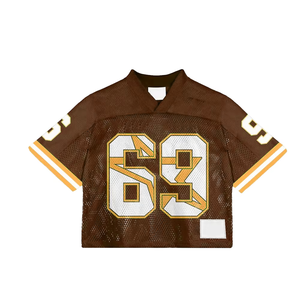 Maillot de football vintage de qualité supérieure, coupe ample, en maille sublimée par transfert thermique, respirant et anti-humidité - Product Image 4