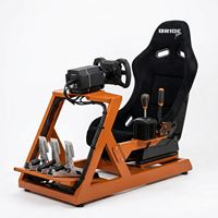 Professionell Gefertigter Maßgeschneiderter Leder-Kohlefaser-Skelett-Rennsportsitz Vintage Universeller Schalensitz für Autos