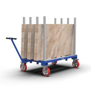 Chariot de transport industriel flexible à quatre roues en caoutchouc AUSAVINA OEM - Product Image 1